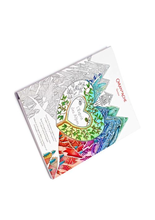 Caran D'Ache Carnet A Colorier Esprit Des Alpes Fsc