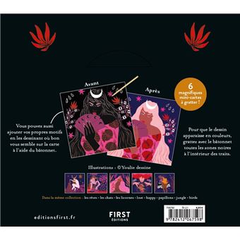 Cartes à gratter mini - Hello les sorcières