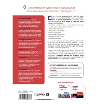 Statistiques pour l'économie et la gestion