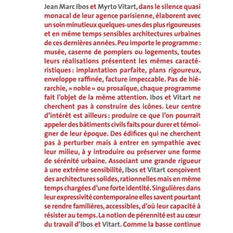 Le paysage de l'excellence trois figures françaises: Ibos et Vitart