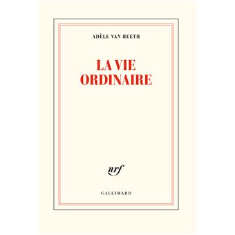 La Vie Ordinaire Broche Adele Van Reeth Achat Livre Ou Ebook Fnac
