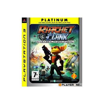 Jeu PS3 Ratchet & Clank: A Crack In Time - Version Platinum - Bon état - PAL France