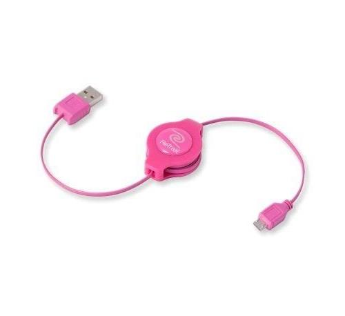 RETRAK CABLE USB/MICRO USB 2.0 ROSE 1M