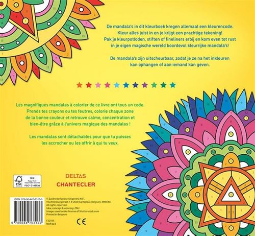 Mandala : coloriage pour adultes - Collectif - Chantecler
