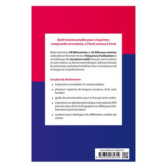 Dictionnaire bilingue français-coréen/coréen-français
