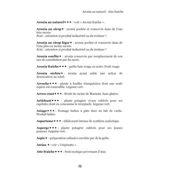 Dictionnaire alimentaire du régime sans gluten