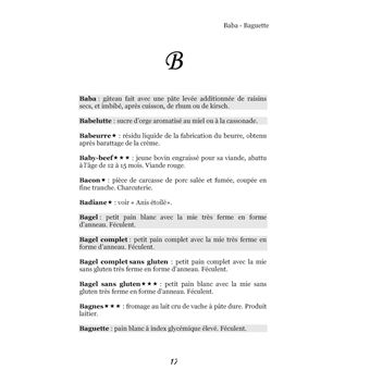 Dictionnaire alimentaire du régime sans gluten