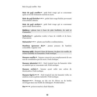 Dictionnaire alimentaire du régime sans gluten