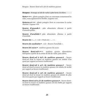 Dictionnaire alimentaire du régime sans gluten