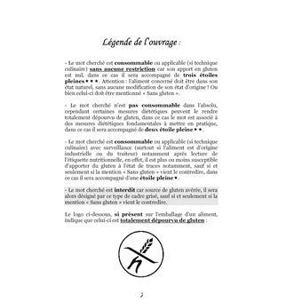 Dictionnaire alimentaire du régime sans gluten