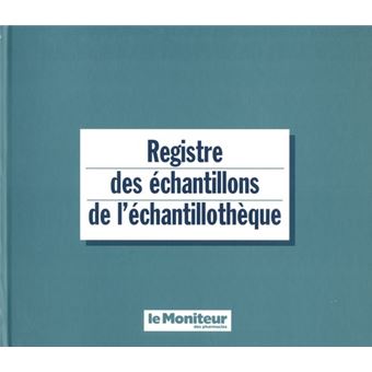 Registre des echantillons et de l'echantllotheque