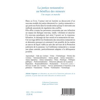 La justice restaurative au bénéfice des mineurs