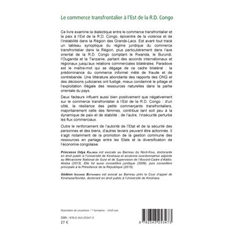 Le commerce transfrontalier à l'est de la R.D. Congo