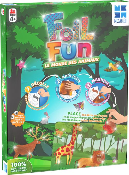 Jeux créatifs  Foil Fun Le Royaume des Animaux Megableu