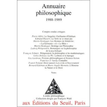 Annuaire philosophique (1988-1989)