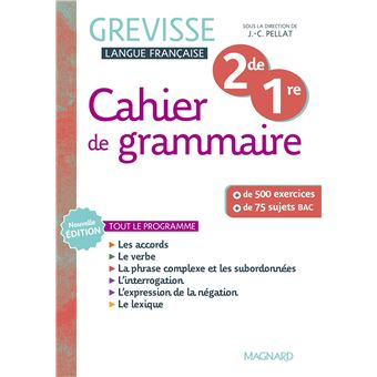 Cahier Grevisse 2de / 1re (2025)