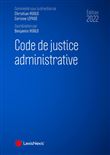 Code de justice administrative 2022