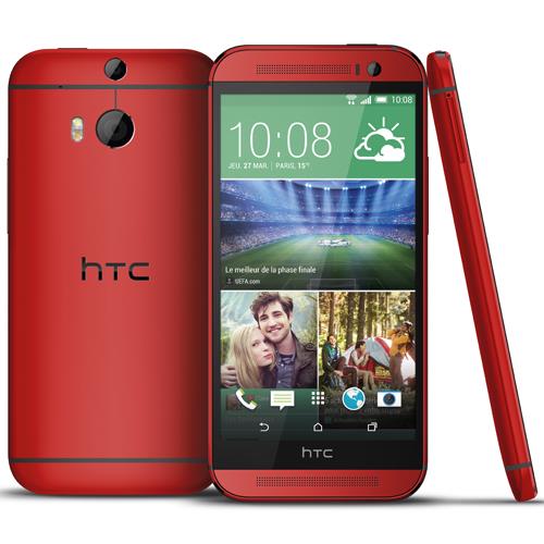 Smartphone HTC One (M8), 16 Go, Rouge