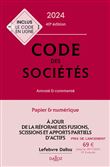 Code des sociétés 2024, annoté et commenté
