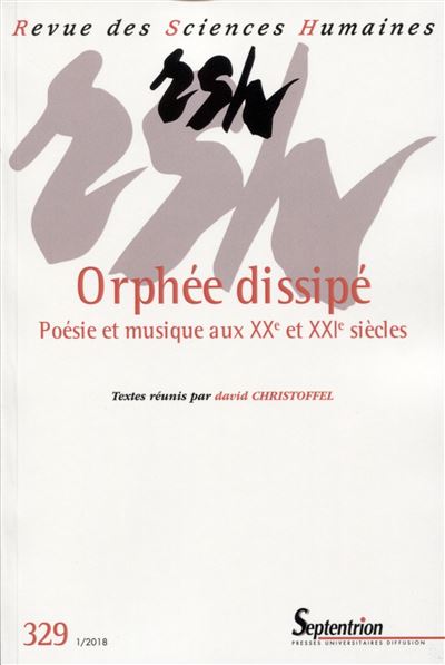 Orphée dissipe poésie et musique