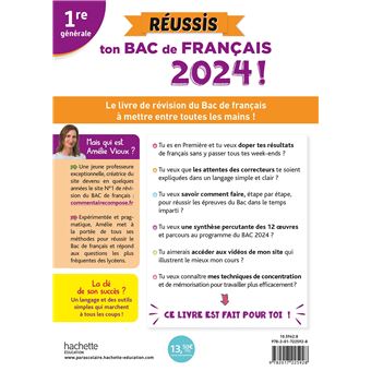 Réussis ton Bac de français 2024 avec Amélie Vioux 1re générale