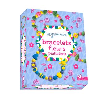 Mon bracelet fleurs pailletées - mini coffret avec accessoires