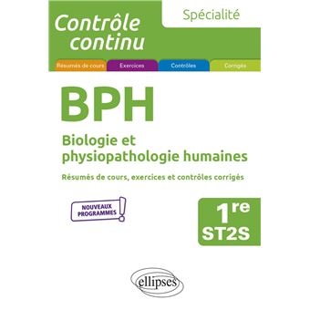 Spécialité BPH - Biologie et physiopathologie humaines - Première ST2S
