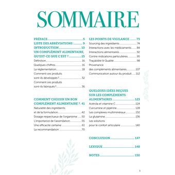Compléments alimentaires mythes et réalités
