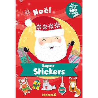 Super stickers - Noël (Père Noël + cadeaux)