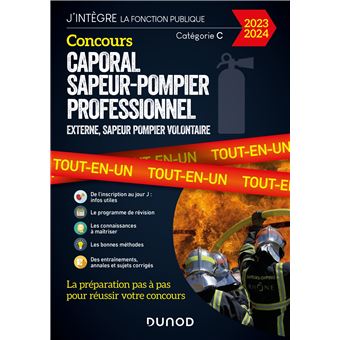 Concours Caporal sapeur-pompier professionnel 2023/2024