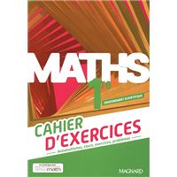 Maths 1re Enseignement scientifique (2022) - Cahier d'exercices