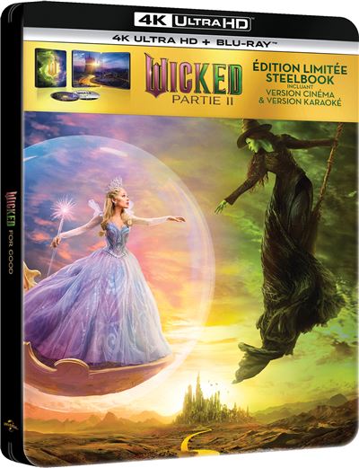 Wicked : Partie II Édition Limitée SteelBook® Blu-ray 4K Ultra HD