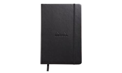 RHODIA 118308C - Carnet Rigide Webnotepad Orange - 9 x 14 cm - Ligné - 192 pages Détachables - Papier Clairefontaine Ivoire 90 g/m² - Marque-Page, Fermeture Élastique - Couverture Simili Cuir
