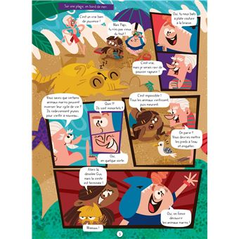 Découvre les animaux marins en BD