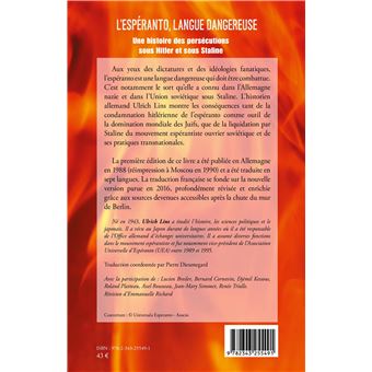 L'espéranto, langue dangereuse