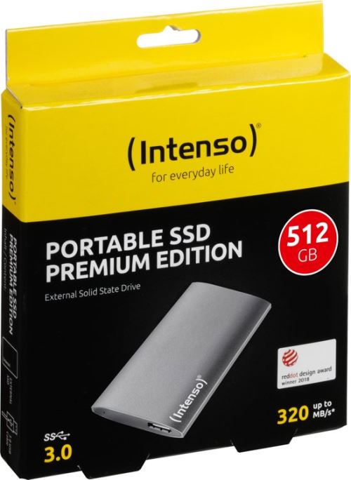 INTENSO DISQUE DUR EXTERNE SSD, 1.8, USB 3.0, 512GB
