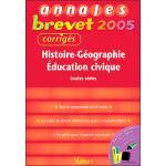 Annales Brevet Histoire-Géographie, Education civique, toutes séries