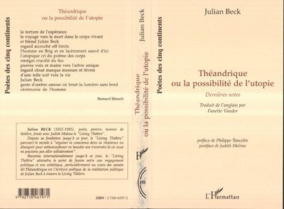 Theandrique ou la possibilite de l'utopie