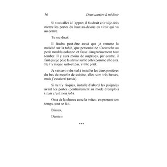 Deux Années à Méditer