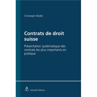 CONTRATS DE DROIT SUISSE
