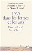 Mélanges chevrel, 1939 dans les lettres et les arts