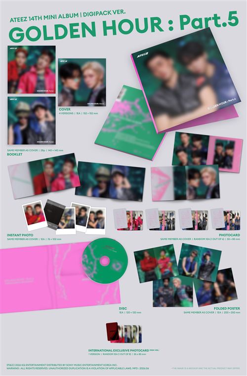 Golden Hour, Part 5 - Unit Digipack - Signed Edition - Ateez - CD