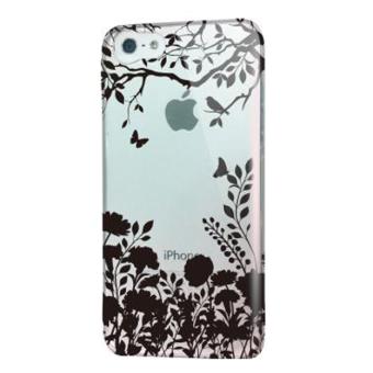 Coque Flower Elecom pour IPhone 5C + film cristal - 1