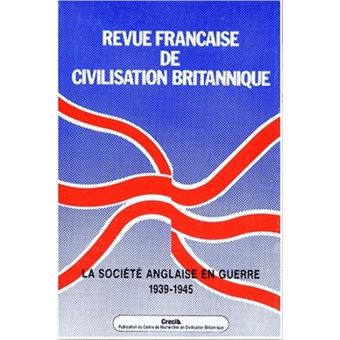 Revue française de civilisation britanqiue col IX octobre 1996