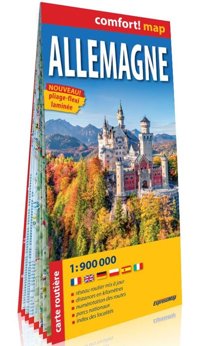 Allemagne 1/900.000 (carte grand format laminée) -  Collectif - (donnée non spécifiée)