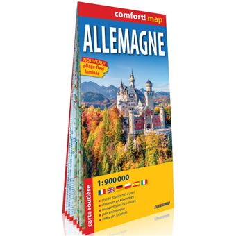 Allemagne 1/900.000 (carte grand format laminée)