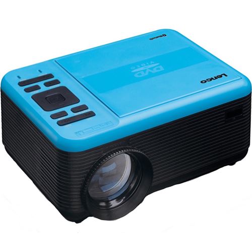 Lenco LPJ-500BU - Projecteur LCD avec lecteur DVD et connexion Bluetooth® - Bleu