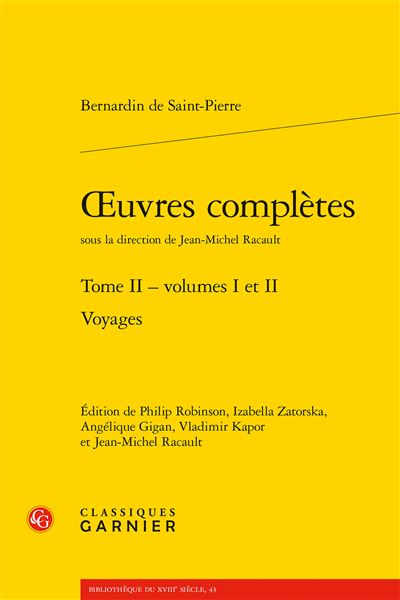 Oeuvres completes,2:voyages