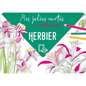 Mes jolies cartes à colorier - Herbier