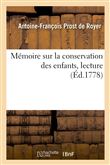 Mémoire sur la conservation des enfants, lecture